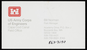 Business card for Bill Norman