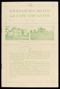 "The Bournehurst Sketch and Cape Cod Guide," Vol. 6, No. 4, July 4, 1927