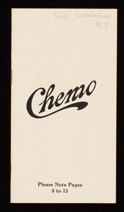Chemo, manufacturers of insecticides and disinfectants, Chemo Company, Buffalo, New York