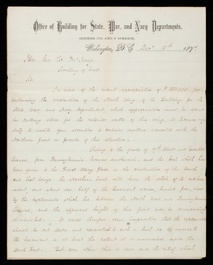 Thomas Lincoln Casey to George W. McCrary, December 15, 1877