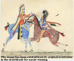 Fighting Osage and Kiowa Chiefs