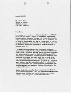 Letter from Mark H. McCormack to Steve Frank