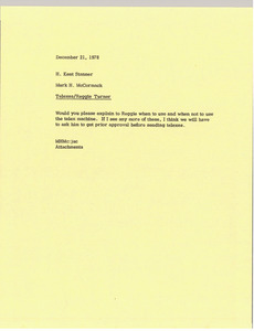 Memorandum from Mark H. McCormack to H. Kent Stanner