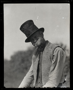 Reuben Austin Snow, the cross-dressing hermit of Cape Cod, in top hat