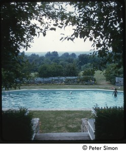 View of the Simon family pool