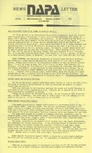 NAPA Autumn 1982 newsletter