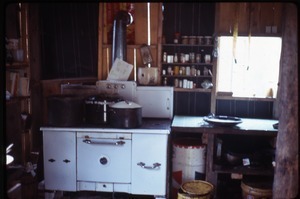 Kitchen in house at Johnson Pasture Commune