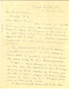 Letter from Louis G. Gregory to Minta B. Trotman
