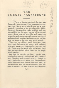 The Amenia conference