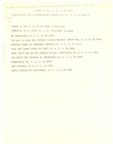 Notes on a festschrift volume for W. E. B. Du Bois