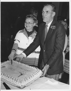 Alexander and Anna Blasko at his retirement party