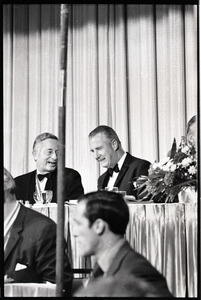 Spiro Agnew speech at the Middlesex Club: Philip Lowe (left) and Agnew (right)
