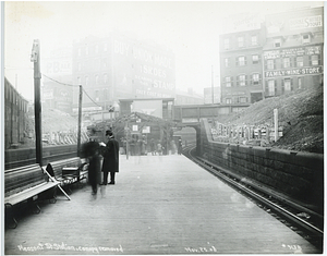 Pleasant Street Station, canopy removed