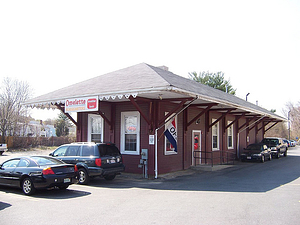 Central train depot at 57 Water Street, Wakefield, Mass.