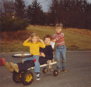 Our son and his go-cart friends