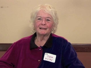 Judith Hurley at the Irish Immigrant Experience Mass. Memories Road Show: Video Interview