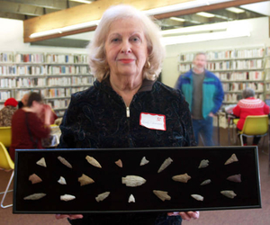 Dorothy Underdown at the Norwell Mass. Memories Road Show