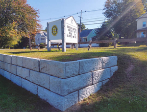 Community sign at Rotary Park