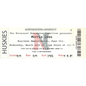 Robert Salomon Morton Memorial Lecture ticket, 2010.