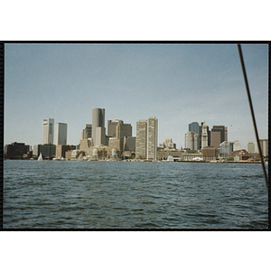 The Boston skyline from Boston Harbor