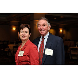 George Campbell and Louise Campbell Firth attending NU Night at the Pops