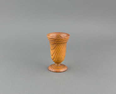Goblet made from wood from the Hancock House