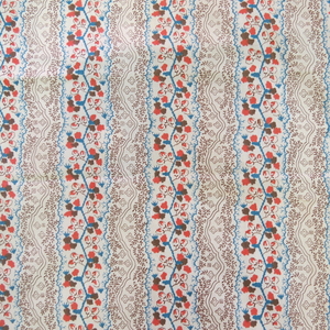 Textile Remnant "Calico Stripe"