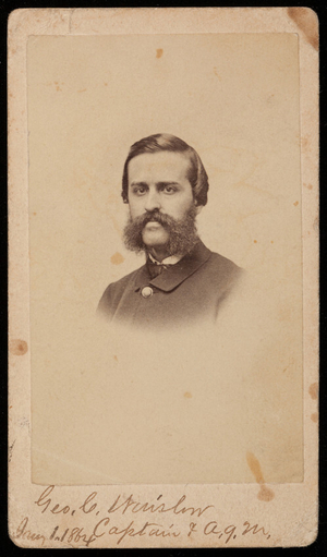 Studio portrait of George C. Winslow, Boston, Mass., 1864