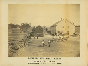 Lumber and coal yards of Royal Gilkey, Watertown, Mass.
