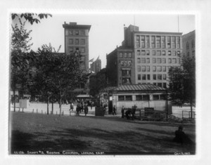 Shaft #3, Boston Common, looking east, Boston, Mass., October 5, 1910