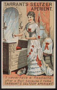 Trade card for Tarrant's Seltzer Aperient, location unknown, undated