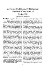 Lewis and Bartholomew's Mechanical Panorama of the Battle of Bunker Hill (Part 2)