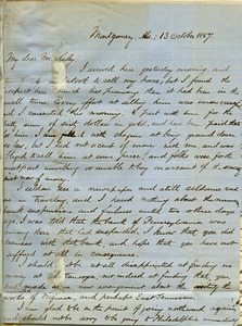 Letter from Benjamin Smith Lyman to Mr. Lesley