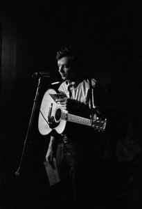 Robert L. Jones performing on stage at the closing of Club 47