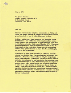 Letter from Mark H. McCormack to James DeLeone