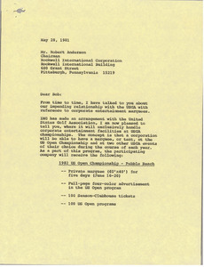 Letter from Mark H. McCormack to Robert Anderson