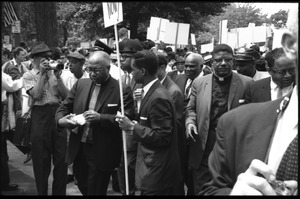 Clergy among marchers demanding fair housing at a demonstration in front of the White House