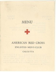 American Red Cross Enlisted Men's Club menu