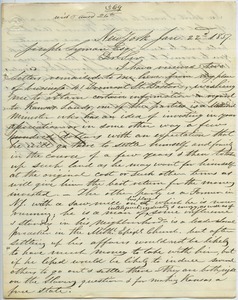 Letter from L. D. Strong to Joseph Lyman