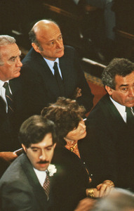 Political figures at the funeral of Allard Lowenstein