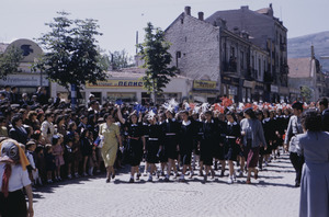 Marching in Tito's birthday parade