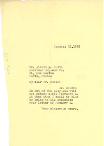 Letter from Crisis to Albert A. Smith