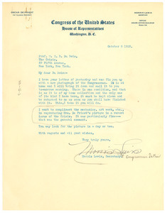 Letter from Morris Lewis to W. E. B. Du Bois