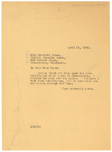 Telegram From W. E. B. Du Bois To The Phyllis Wheatley House - Digital ...