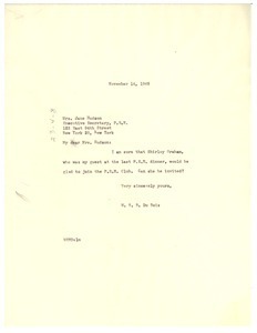Letter from W. E. B. Du Bois to American Center of P.E.N.