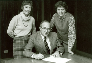 Barbara Burn, Joseph Duffey and Lynn Vendien