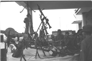 Communist weapons captured from the Vietcong.