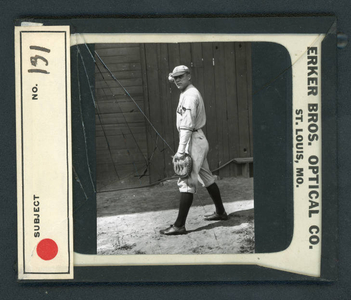 Leslie Mann Baseball Lantern Slide, No. 131