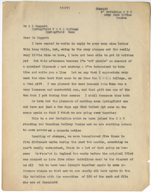 Transcribed letter from Daniel Kruidenier and Henri Boeve to Laurence L Doggett