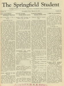 The Springfield Student (vol. 11, no. 10), March 18, 1921